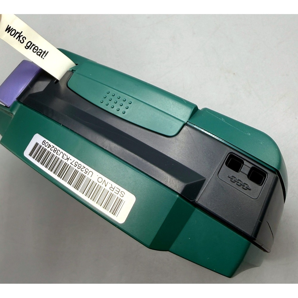 Brother P-Touch PT-65 Home & Hobby Label Maker Teal Green Electronic, Works! - Picture 2 of 12